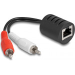 DeLock Audio Extender 2x Rca �� RJ45, ��� 50m, �����, 2��� - (87857)