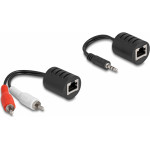 DeLock Audio Extender 3.5mm & 2x Rca �� RJ45, ��� 50m, ����� - (87859)