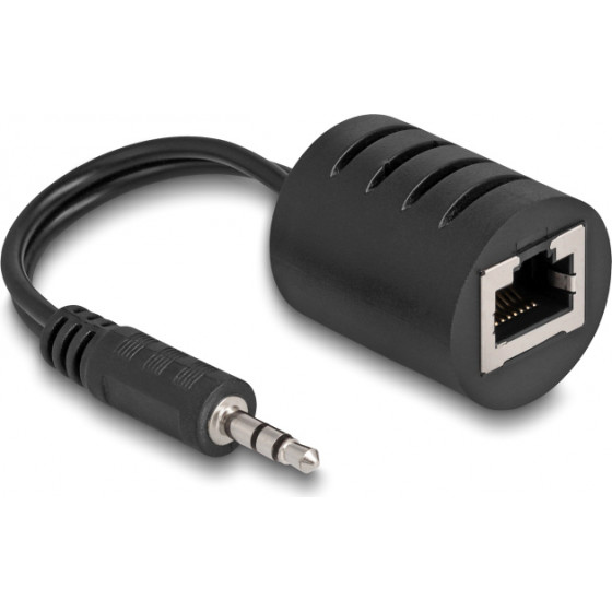 DeLock Audio Extender 3.5mm �� RJ45, ��� 50m, �����, 2��� - (87858)