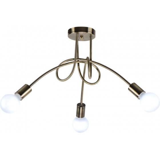 Homelighting Kq 2627/3 Quirky Antique Bronze Ceiling Lamp Z4 - (77-8089)