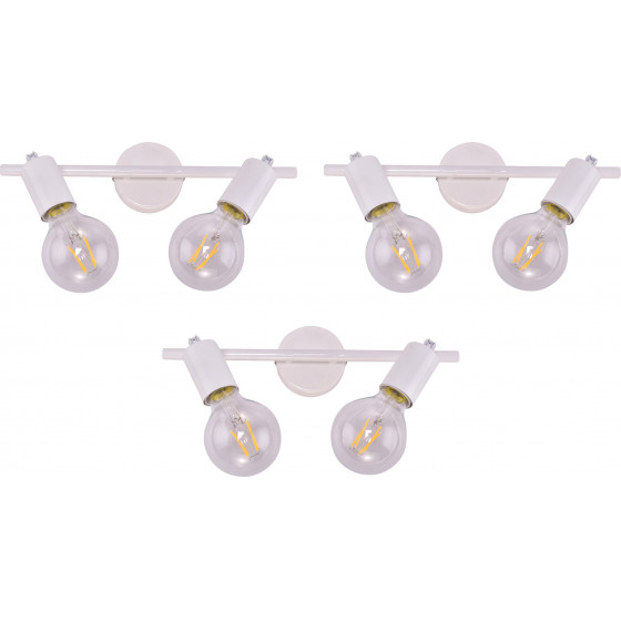 Homelighting Se 137-2AW (x3) Soma Packet White Adjustable spotlight+ - (77-8859)