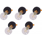 Homelighting Se 138-Bk (x5) Tolo Packet Black And Bronze light+ - (77-8857)