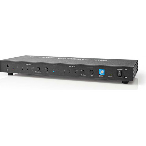 Nedis VMAT3482AT Hdmi Matrix Switch 4x2 Ports Metal ANTHRACITE