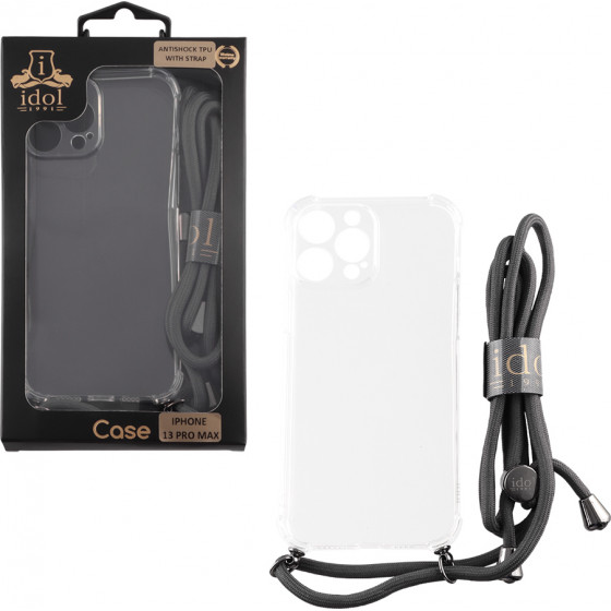 Idol 1991 ���� Iphone 13 Pro Max 6.7'' Antishock Air Tpu With Strap Full Camera Protection ������� - (5205308314308)