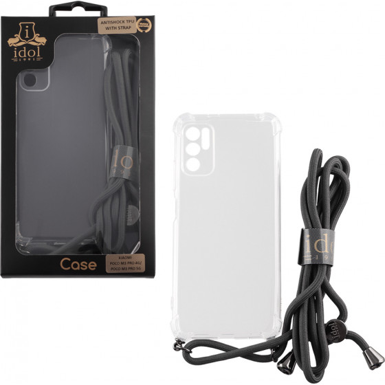 Idol 1991 ���� Xiaomi Poco M3 Pro 4G/Poco M3 Pro 5G 6.5'' Antishock Air Tpu With Strap Full Camera Protection ������� - (5205308316326)