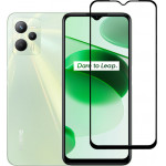 Powertech Tempered Glass 5D Realme C35, Full glue, ����� - (TGC-0579)