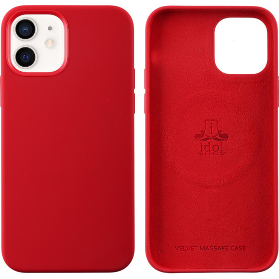 Idol 1991 ���� Iphone 12 Mini 5.4'' Velvet Magsafe Tpu Camera Guard RED - (5205308316753)