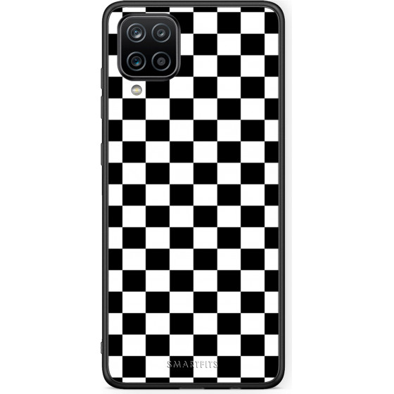 Smartfits Case Hard Samsung Galaxy A12 Geometric Squares + Ring Holder - (Sa.A12-SquaresGEO@)