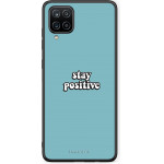 Smartfits Case Hard Samsung Galaxy A12 Text Positive + Ring Holder - (Sa.A12-PositiveTXT@)