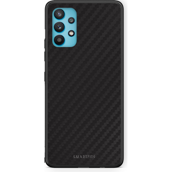 Smartfits Case Hard Samsung Galaxy A32 5G Carbon Black + Ring Holder - (Sa.A32-BlCRB@)