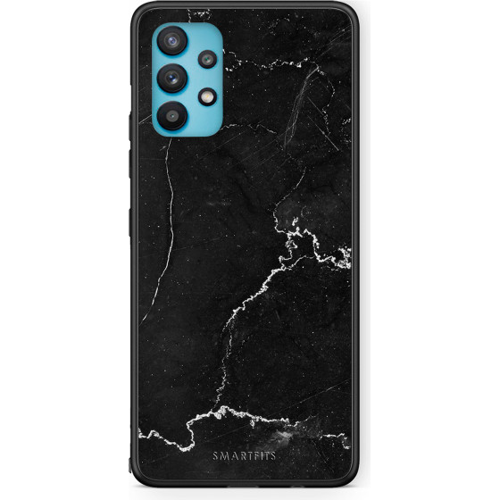 Smartfits Case Hard Samsung Galaxy A32 5G Marble Black + Ring Holder - (Sa.A32-BlMRB@)