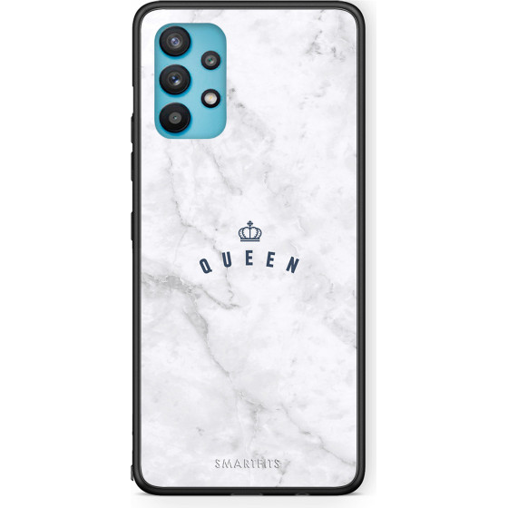 Smartfits Case Hard Samsung Galaxy A32 5G Marble Queen + Ring Holder - (Sa.A32-QueenMRB@)