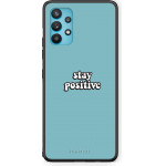 Smartfits Case Hard Samsung Galaxy A32 5G Text Positive + Ring Holder - (Sa.A32-PositiveTXT@)