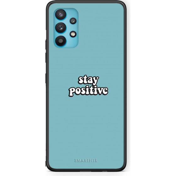 Smartfits Case Hard Samsung Galaxy A32 5G Text Positive + Ring Holder - (Sa.A32-PositiveTXT@)