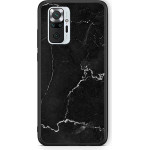 Smartfits Case Hard Xiaomi Redmi Note 10 Pro Marble Black + Ring Holder - (Xi.RedmNot10Pr-BlMRB@)
