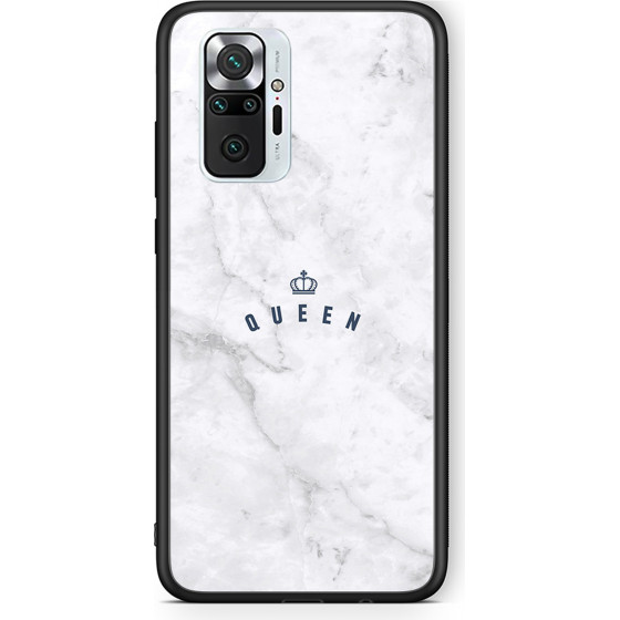Smartfits Case Hard Xiaomi Redmi Note 10 Pro Marble Queen + Ring Holder - (Xi.RedmNot10Pr-QueenMRB@)