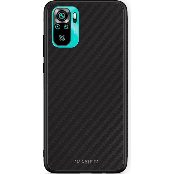 Smartfits Case Hard Xiaomi Redmi Note 10/Note 10S Carbon Black + Ring Holder - (Xi.RedmNot10-BlCRB@)