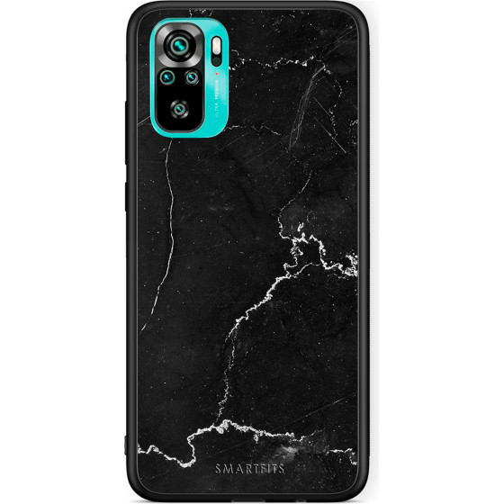 Smartfits Case Hard Xiaomi Redmi Note 10/Note 10S Marble Black + Ring Holder - (Xi.RedmNot10-BlMRB@)