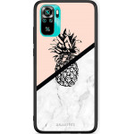 Smartfits Case Hard Xiaomi Redmi Note 10/Note 10S Marble Pineapple + Ring Holder - (Xi.RedmNot10-PinapplMRB@)