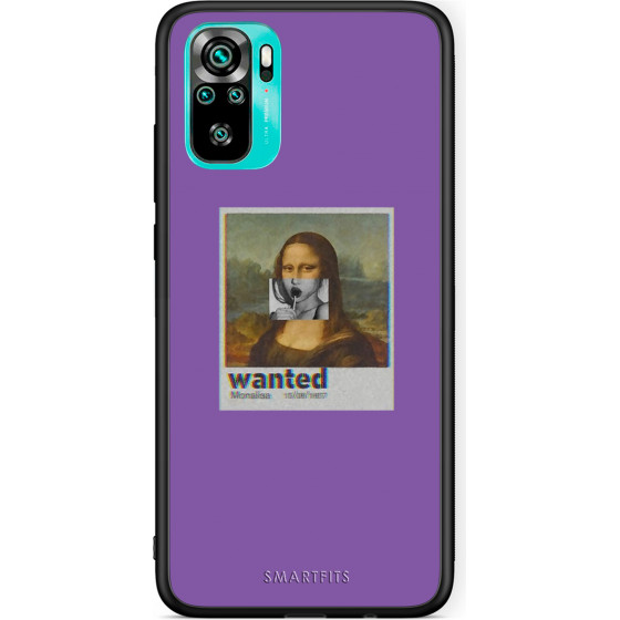 Smartfits Case Hard Xiaomi Redmi Note 10/Note 10S Popart Monalisa + Ring Holder - (Xi.RedmNot10-MonalisPART@)