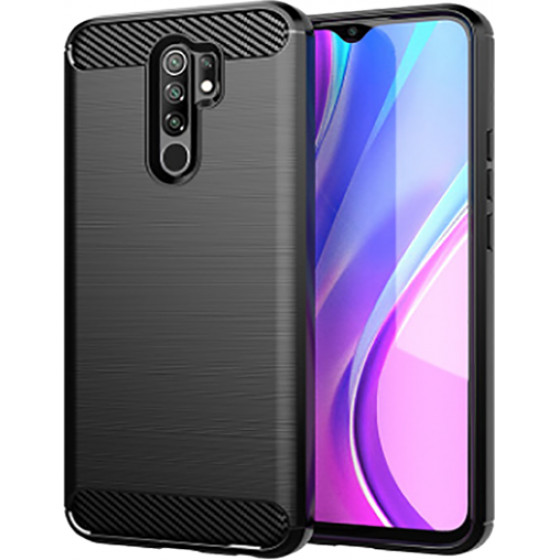 Vivid Case Carbon Xiaomi Redmi 9 Black - (VICARB126BK)