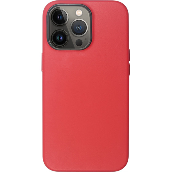 Vivid Leather Case Magsafe Apple iPhone 13 Pro Max Red - (VIMAGLE198RD)