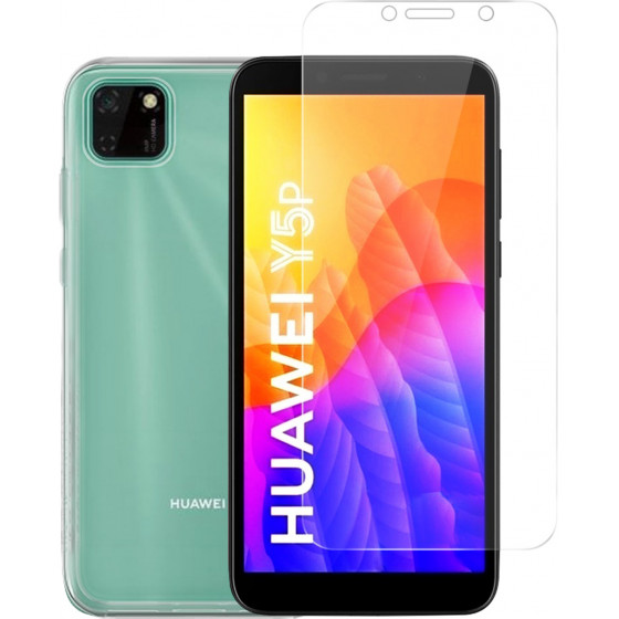 Vivid Set TPU + Tempered Glass Huawei Y5P Transparent - (VIGELLY127GLASSTN)