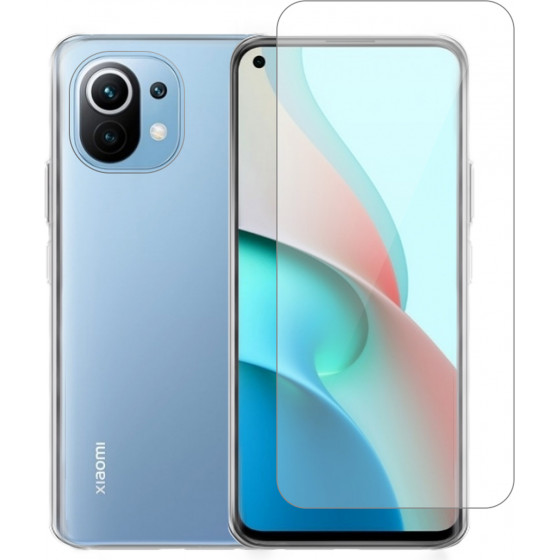 Vivid Set TPU Case + Tempered Glass Huawei P Smart 2021 Transparent - (VIGELLY142GLASSTN)