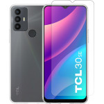 Vivid Set TPU Case + Tempered Glass TCL 30SE/306 Transparent - (VIGELLY231GLASSTN)