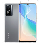 Vivid Set TPU Case + Tempered Glass Vivo Y76 5G Transparent - (VIGELLY248GLASSTN)