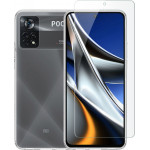 Vivid Set TPU Case + Tempered Glass Xiaomi Poco X4 Pro 5G Transparent - (VIGELLY243GLASSTN)