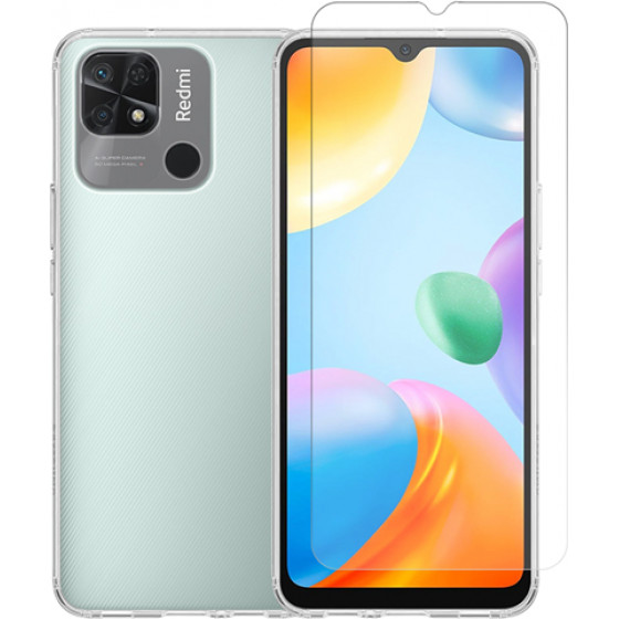 Vivid Set TPU Case + Tempered Glass Xiaomi Redmi 10C Transparent - (VIGELLY240GLASSTN)