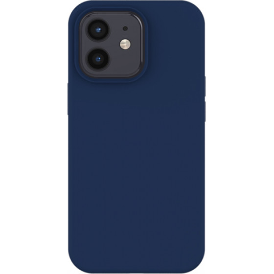 Vivid Silicone Case Liquid Apple iPhone 12/12 Pro Navy Blue - (VISILIQ139BL)