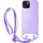 Vivid Silicone Case Strap Apple iPhone 13 Lilac - (VISISTRAP196LILAC)