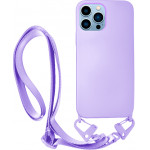 Vivid Silicone Case Strap Apple iPhone 13 Pro Lilac - (VISISTRAP197LILAC)