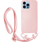 Vivid Silicone Case Strap Apple iPhone 13 Pro Max Nude - (VISISTRAP198NUDE)