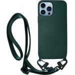 Vivid Silicone Case Strap Apple iPhone 13 Pro Max Pine Green - (VISISTRAP198PINEGR)