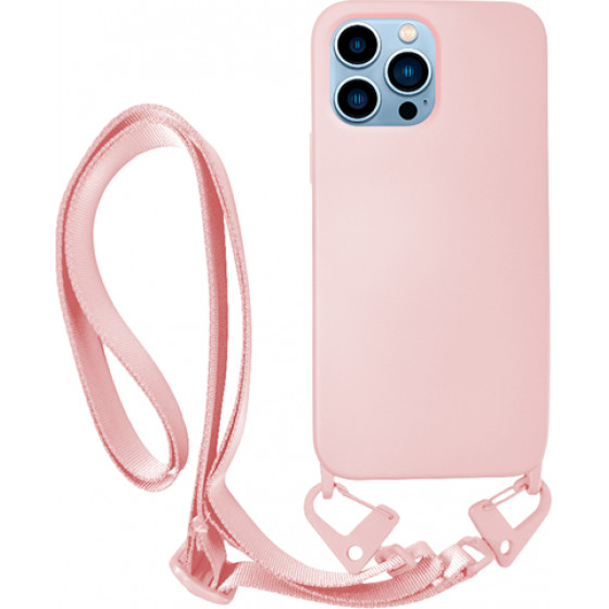 Vivid Silicone Case Strap Apple iPhone 13 Pro Nude - (VISISTRAP197NUDE)