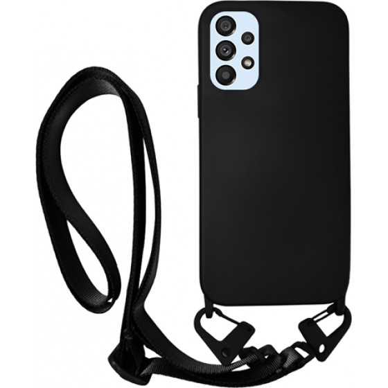 Vivid Silicone Case Strap Samsung Galaxy A53 5G Black - (VISISTRAP215BK)