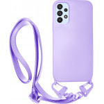 Vivid Silicone Case Strap Samsung Galaxy A53 5G Lilac - (VISISTRAP215LILAC)