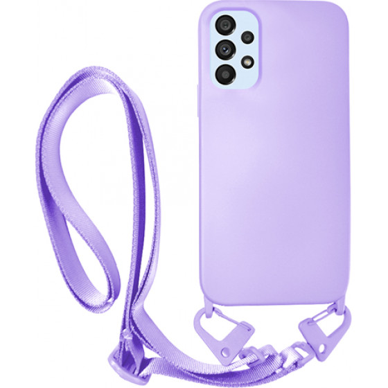 Vivid Silicone Case Strap Samsung Galaxy A53 5G Lilac - (VISISTRAP215LILAC)