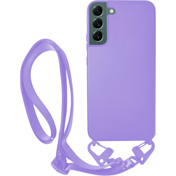 Vivid Silicone Case Strap Samsung Galaxy S22 Lilac - (VISISTRAP217LILAC)
