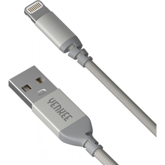 Yenkee Data Cable Usb/Lightning Usb 2m Silver - (YCU 612 SR)
