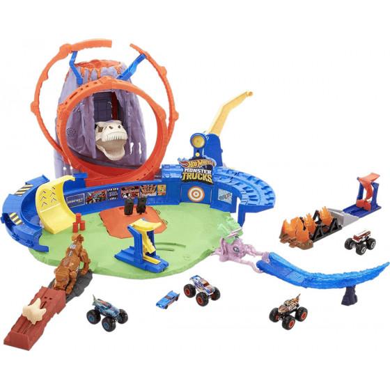 Mattel Hot Wheels Monster Trucks: T-Rex Volcano Arena (GYL14)