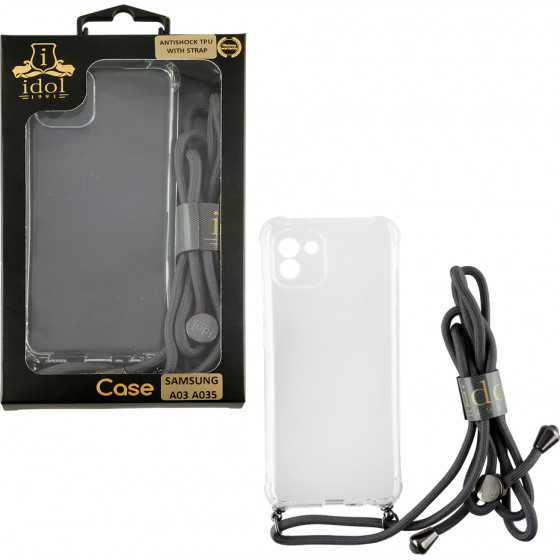 Idol 1991 ���� Samsung A03 A035 6.5'' Antishock Air Tpu With Strap Full Camera Protection ������� - (5205308316296)