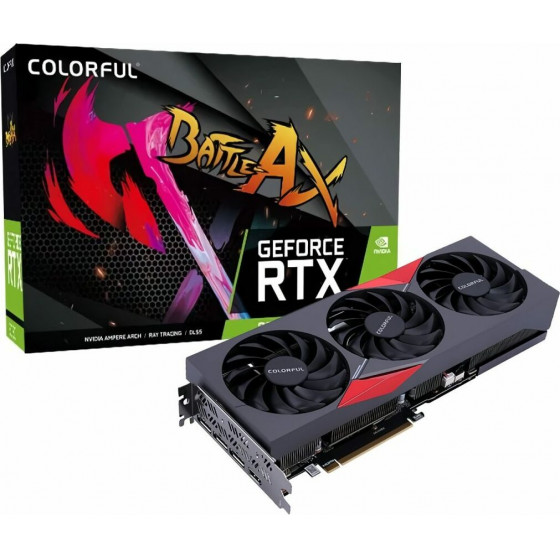 Colorful GeForce RTX 3050 Battle Ax NB 8G EX-V - 3 fans - 8 GB GDDR6 - DP+HDMI Gaming GPU - (212327118804)