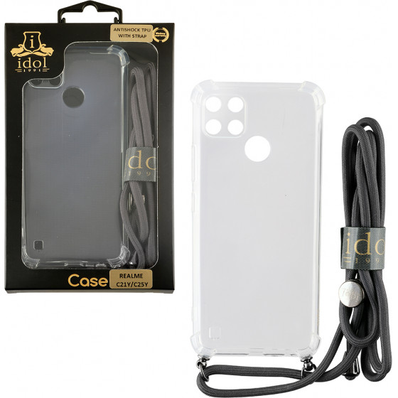 Idol 1991 ���� Realme C21Y/C25Y 6.5'' Antishock Air Tpu With Strap Full Camera Protection ������� - (5205308316265)