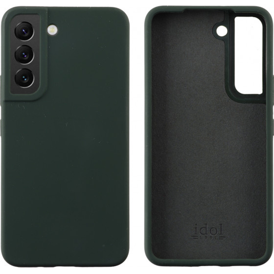 Idol 1991 ���� Samsung S22 5G S901 6.1'' Velvet Elite Tpu 4 Side Camera Guard Dark GREEN - (5205308314490)