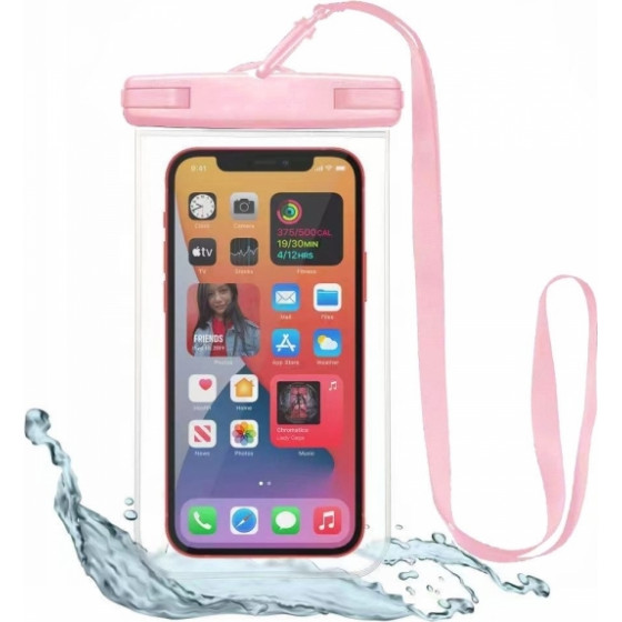 Tech-Protect Waterproof Case For Smartphones Pink - (TPUWP)
