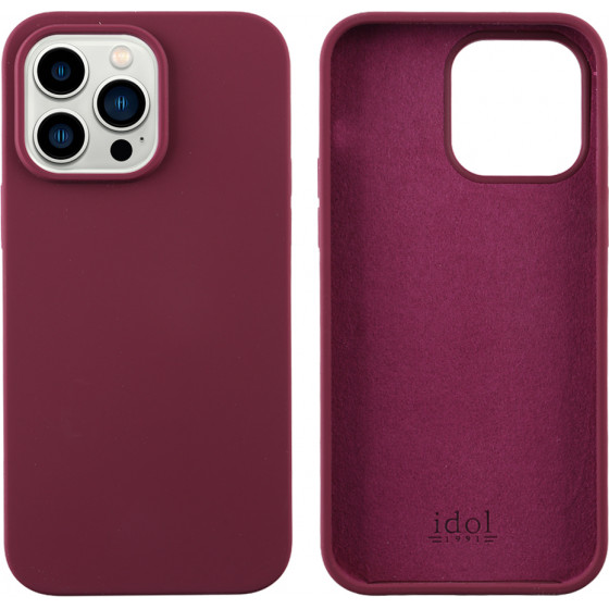 Idol 1991 ���� Iphone 14 Pro Max 6.7'' Velvet Elite Tpu 4 Side Camera Guard BURGUNDY - (5205308317460)